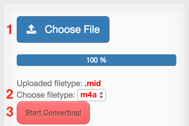 How to convert MID files online to M4A